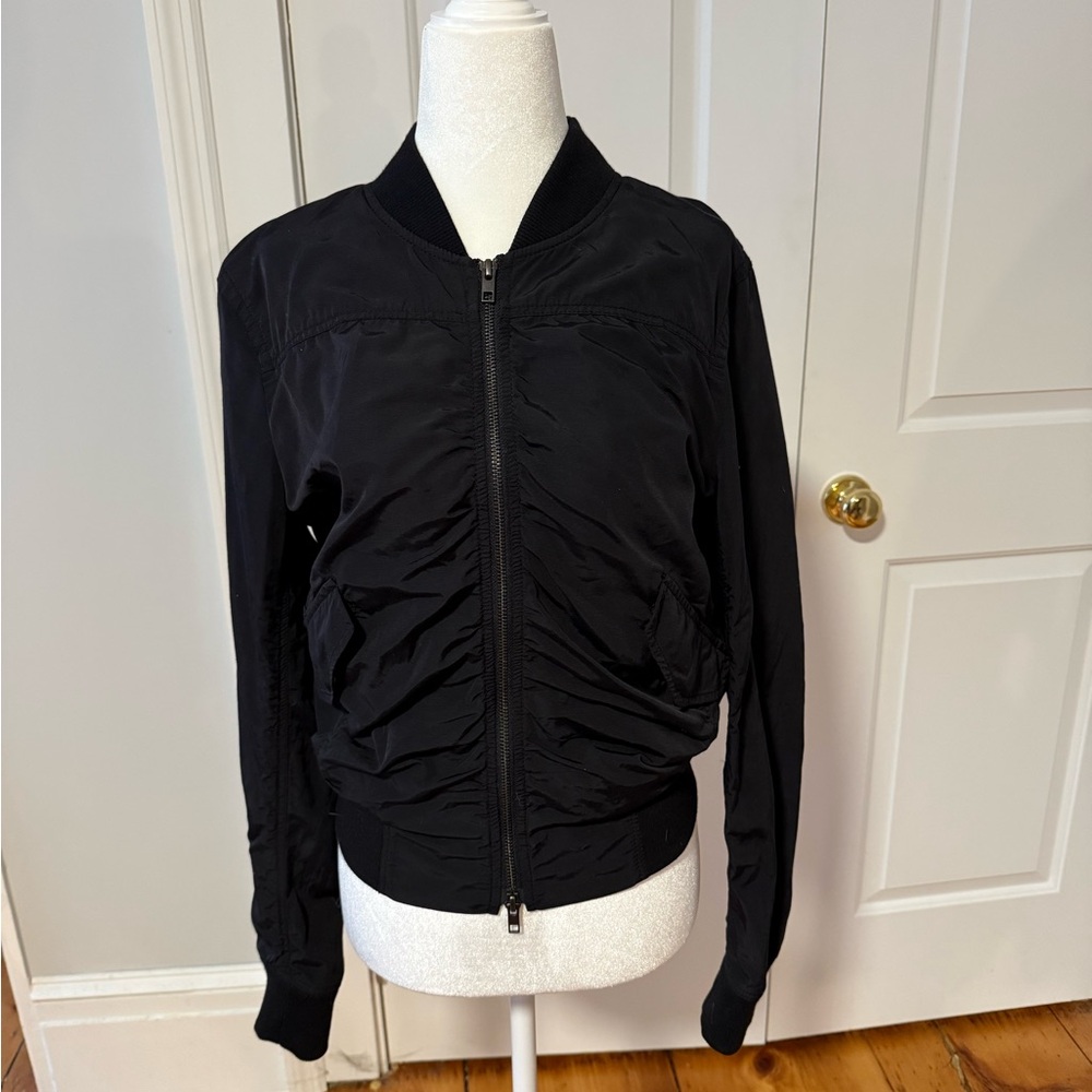 Vince Black Bomber Jacket | Size M